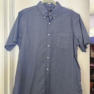 Daniel Cremieux Navy and White Geometric Shirt